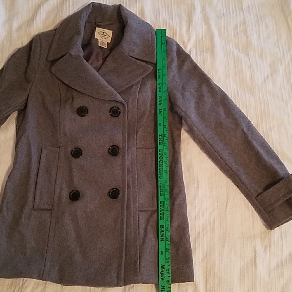 *SOLD* St John's Bay Double Breasted Pea Coat Medium - Picture 7 of 8